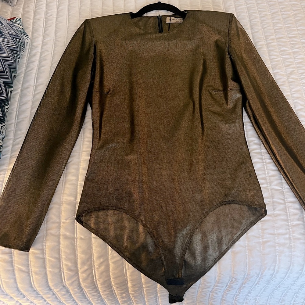 Blanca Vita Copper shear body suit